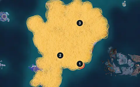Smokie spawn areas on Palpagos, Lv 50-53