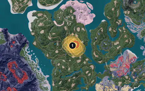 Azurobe spawn areas on Palpagos, Lv 35-38