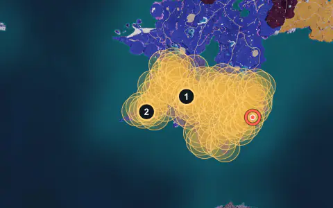 Azurmane spawn areas on Palpagos, Lv 63-66