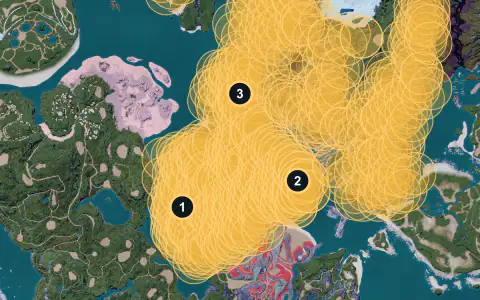 Katress spawn areas on Palpagos, Lv 20-28