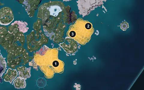 Chikipi spawn areas on Palpagos, Lv 1-3