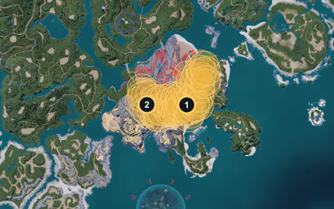 Clovee spawn areas on Palpagos, Lv 3-5