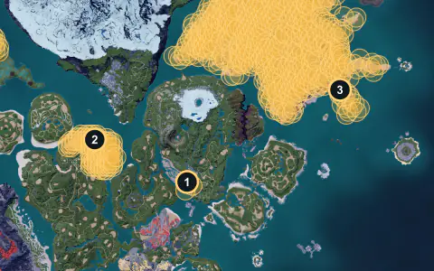 Tocotoco spawn areas on Palpagos, Lv 20-22