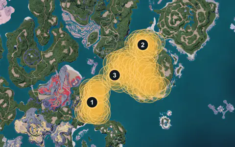 Mozzarina spawn areas on Palpagos, Lv 9-11