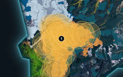 Tetroise Primo spawn areas on World Tree, Lv 76-78