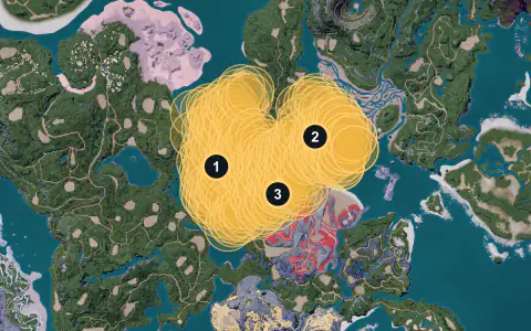 Cinnamoth spawn areas on Palpagos, Lv 16-18