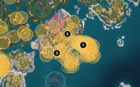 Daedream spawn areas on Palpagos, Lv 4-7