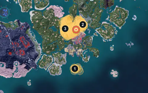 Elphidran spawn areas on Palpagos, Lv 20-23