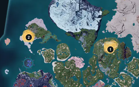Elphidran Aqua spawn areas on Palpagos, Lv 33-37