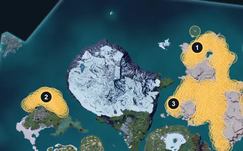Dazemu spawn areas on Palpagos, Lv 31-35
