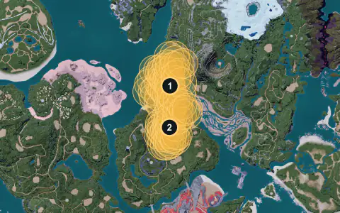 Flopie spawn areas on Palpagos, Lv 22-24