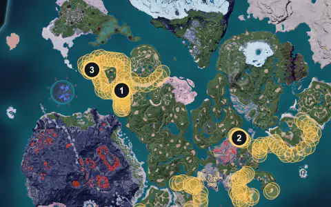 Celaray spawn areas on Palpagos, Lv 2-12