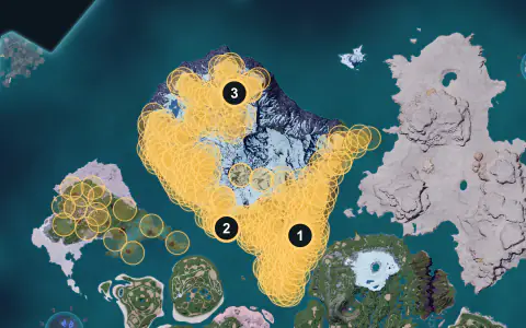 Maraith spawn areas on Palpagos, Lv 38-45