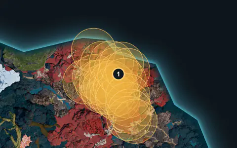 Eidrolon Ignis spawn areas on World Tree, Lv 75-77