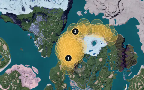 Gorirat spawn areas on Palpagos, Lv 30-34