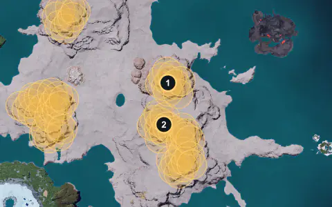Gorirat Terra spawn areas on Palpagos, Lv 35-39
