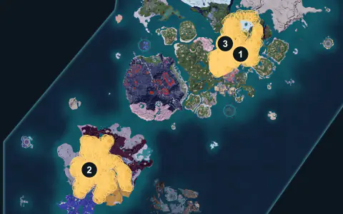 Helzephyr spawn areas on Palpagos, Lv 24-26