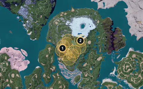 Warsect spawn areas on Palpagos, Lv 34-38