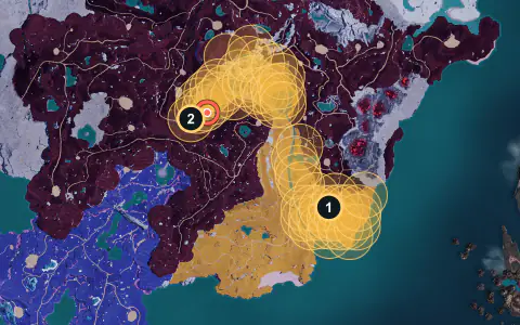 Warsect Terra spawn areas on Palpagos, Lv 53-56