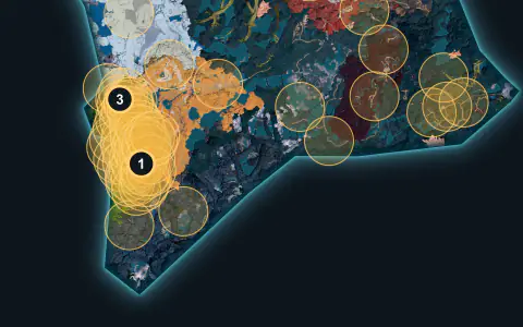 Faleris spawn areas on World Tree, Lv 76-78