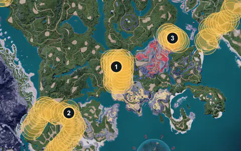 Kelpsea spawn areas on Palpagos, Lv 9-10