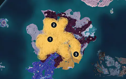 Croajiro Noct spawn areas on Palpagos, Lv 61-62