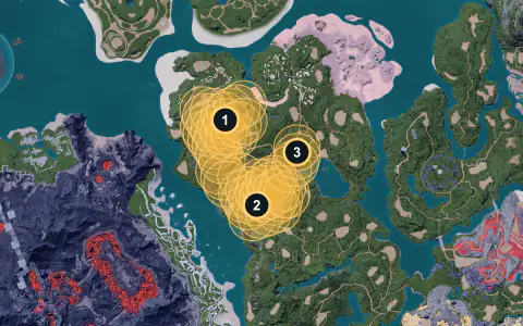 Univolt spawn areas on Palpagos, Lv 20-24