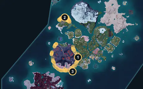 Dumud Gild spawn areas on Palpagos, Lv 25-30