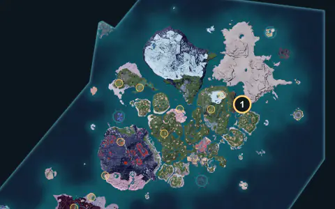 Relaxaurus Lux spawn areas on Palpagos, Lv 48-53