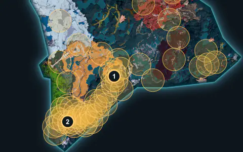 Lyleen Noct spawn areas on World Tree, Lv 75-77