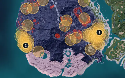 Leezpunk Ignis spawn areas on Palpagos, Lv 28-30