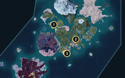 Tanzee spawn areas on Palpagos, Lv 4-6