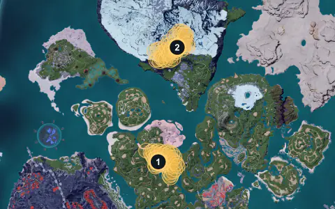 Sweepa spawn areas on Palpagos, Lv 25-28