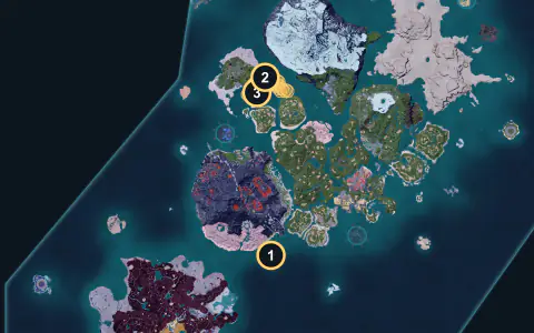 Shroomer spawn areas on Palpagos, Lv 39-41