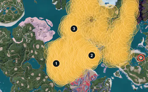 Grintale spawn areas on Palpagos, Lv 20-28