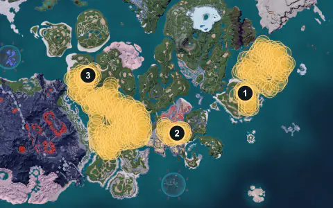 Depresso spawn areas on Palpagos, Lv 4-7