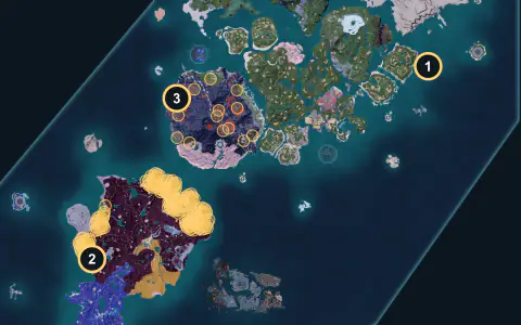 Gloopie spawn areas on Palpagos, Lv 10-20
