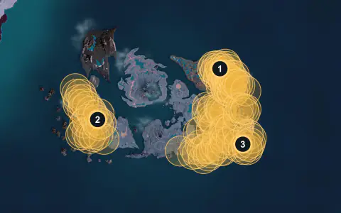 Bakemi spawn areas on Palpagos, Lv 65-66