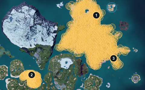Lovander spawn areas on Palpagos, Lv 30-38