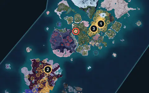 Tarantriss spawn areas on Palpagos, Lv 20-36