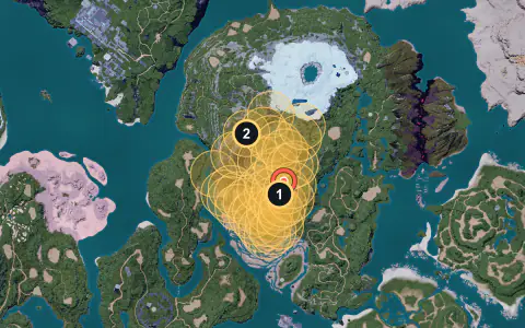 Elizabee spawn areas on Palpagos, Lv 34-38