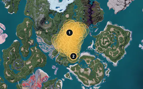 Robinquill spawn areas on Palpagos, Lv 30-34