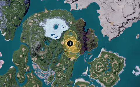 Broncherry Aqua spawn areas on Palpagos, Lv 51-55