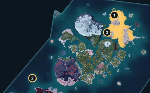 Sekhmet spawn areas on Palpagos, Lv 37-42