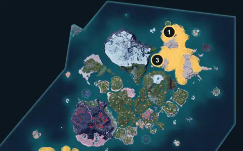 Surfent Terra spawn areas on Palpagos, Lv 31-35