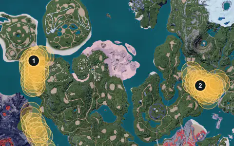 Gobfin spawn areas on Palpagos, Lv 14-17