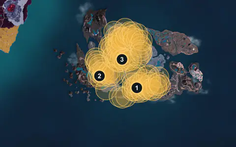 Frostplume spawn areas on Palpagos, Lv 65-66