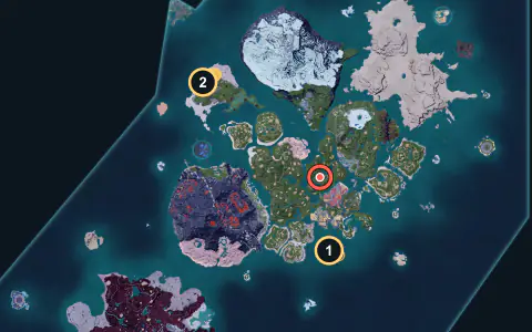 Vaelet spawn areas on Palpagos, Lv 20-23