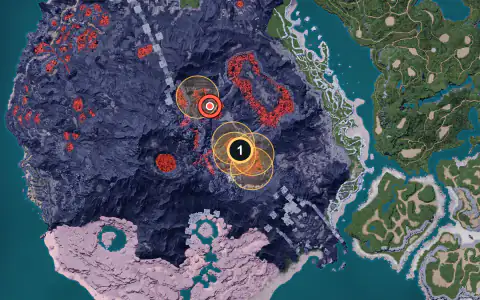 Reptyro spawn areas on Palpagos, Lv 46-48