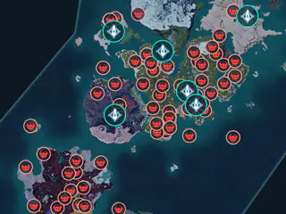 Anubis spawn areas on the map